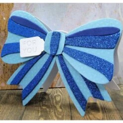 All Occasion Bow Etched Dies From The Merry & Bright Collection -Woodland Scenics Shop KarenHasheck2023MerryandBrightbluebow