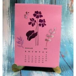 February Violet Press Plates From The Florals Through The Year Collection -Woodland Scenics Shop KarenHasheck2024FloralsThroughtheYearsFebcalendar
