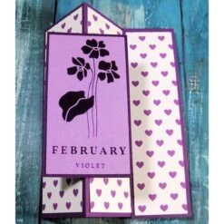 February Violet Press Plates From The Florals Through The Year Collection -Woodland Scenics Shop KarenHasheck2024FloralsThroughtheYearsFebtrifold