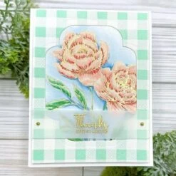 Woodland Scenics Shop -Woodland Scenics Shop KristinSluhanApr2024 PeonyPerfectionBPR 004 BuffaloPlaidBP 161 FourPetalLabelsS5 563 front