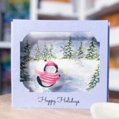 Dancin' Penguin Etched Dies From The Dancin' Christmas Collection -Woodland Scenics Shop LanaTaber S3 482 S5 602 4