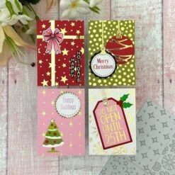 Essential Tag Accessories Press Plates & Die Set From The Essential Holiday Collection By Lisa Horton -Woodland Scenics Shop LauraNistalHolidaysSeptember3