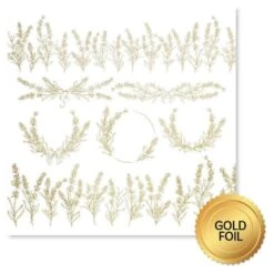 Paper Rose - Gold Foil Lavender & Roses 6x6 Deluxe Paper Collection -Woodland Scenics Shop Lavender RosesGOLDFOILD f6d8b9be 1731 4194 b443 fc5824162e5b