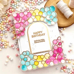 Balloon Garland & Sentiments Stencil From The It’s My Party Collection By Carissa Wiley -Woodland Scenics Shop LianeHodges 2023 It smyparty2