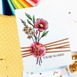 Sealed Cord & Faux Seal Sentiments Press Plate & Die Set From The Pressed Posies Collection -Woodland Scenics Shop Lien Leysen 2024 BetterPressSpring 1