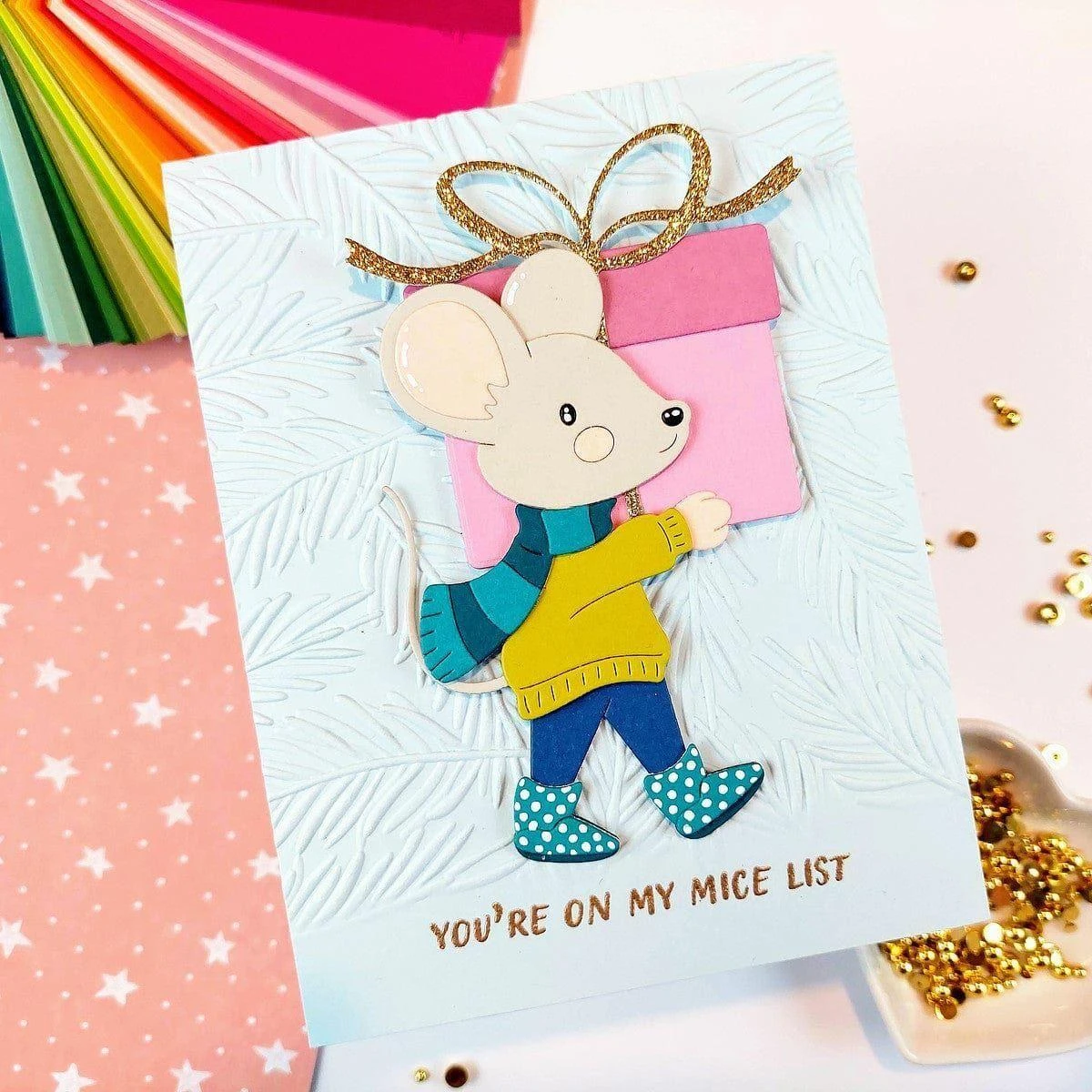 Dancin' & Giftin' Mouse Etched Dies From The Dancin' Christmas Collection 7 Dancin' & Giftin' Mouse Etched Dies From The Dancin' Christmas Collection - Image 7