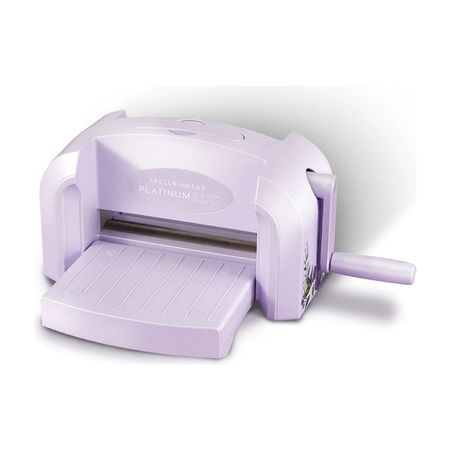 Exclusive Lilac Shimmer Platinum 6 Die Cutting & Embossing Machine - 6" Platform 2 Exclusive Lilac Shimmer Platinum 6 Die Cutting & Embossing Machine - 6" Platform - Image 2