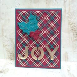 Stitched Starry Argyle Etched Dies From The Stitched For Christmas Collection -Woodland Scenics Shop Lin Brandyberry July2023 StitchedforChristmas