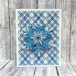 Stitched Starry Argyle Etched Dies From The Stitched For Christmas Collection -Woodland Scenics Shop Lin Brandyberry July2023 StitchedforChristmas2