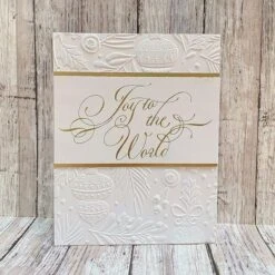 Copperplate Joy To The World Press Plate From The Copperplate Holiday Sentiments Collection By Paul Antonio -Woodland Scenics Shop LinBrandyberry July2024 CopperplateHoliday BP181