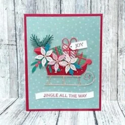 Delivering Joy Sleigh Etched Dies From The Handmade Holidays Collection -Woodland Scenics Shop LinBrandyberry July2024 S4 1358 BP 199