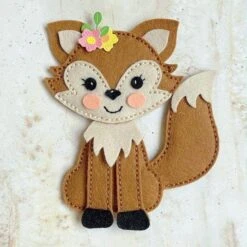 Felt Forest Fox Etched Dies From The Felt Stitch & Create Collection By Nichol Spohr -Woodland Scenics Shop LinBrandyberry Nov24 S7 260 FeltForestFox