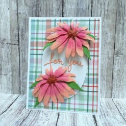 Echinacea (Coneflower) Etched Dies From The Summer Solstice Garden Collection By Susan Tierney-Cockburn -Woodland Scenics Shop Lin Brandyberry May25 S4 1437