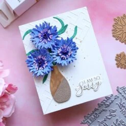 Bachelor Button Etched Dies From The Through The Meadow Collection By Susan Tierney-Cockburn -Woodland Scenics Shop Lorena Wakefield S2 413 FEB2025