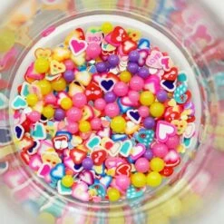 Buttons Galore & More Heartbeat Mix Upz Embellishments -Woodland Scenics Shop MXZ108 glass