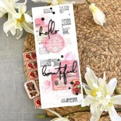 Sign Here Clear Stamp Set From The Flea Market Finds Collection By Cathe Holden 12 Sign Here Clear Stamp Set From The Flea Market Finds Collection By Cathe Holden -Woodland Scenics Shop MartinaManger2023FleaMarketFindsEnvelopes StampsandDieCuts