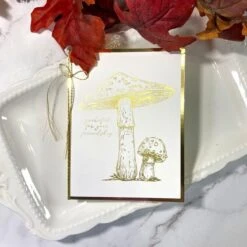 Mushroom Duo Press Plate & Die Set From The BetterPress Autumn Collection -Woodland Scenics Shop MelanieSmith Aug2023 FallBetterpress7