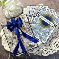 Vivant - Double Face Satin Dark Blue Ribbon - 27yards -Woodland Scenics Shop MelanieSmith Nov2023 PepinPress Vivant