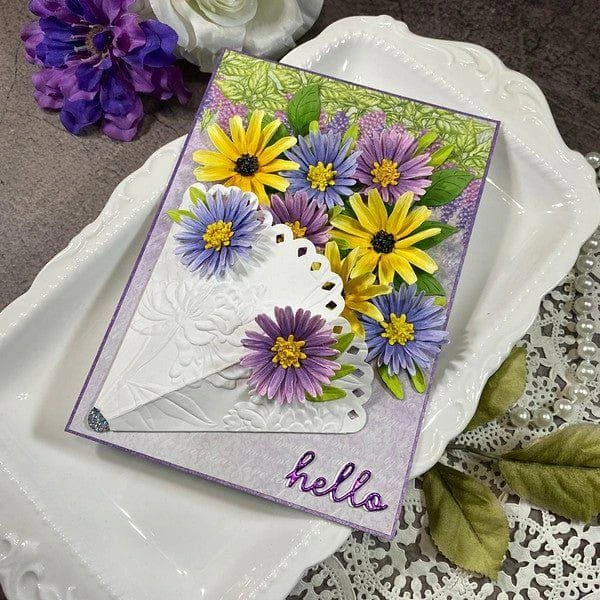 Garden Parasol Etched Dies From The Birds & Bees Garden Collection By Susan Tierney-Cockburn 2 Garden Parasol Etched Dies From The Birds & Bees Garden Collection By Susan Tierney-Cockburn - Image 2