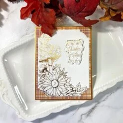 Autumn Floral Corner Press Plate & Die Set From The BetterPress Autumn Collection -Woodland Scenics Shop MelanieSmith aug2023 fallbetterpress17