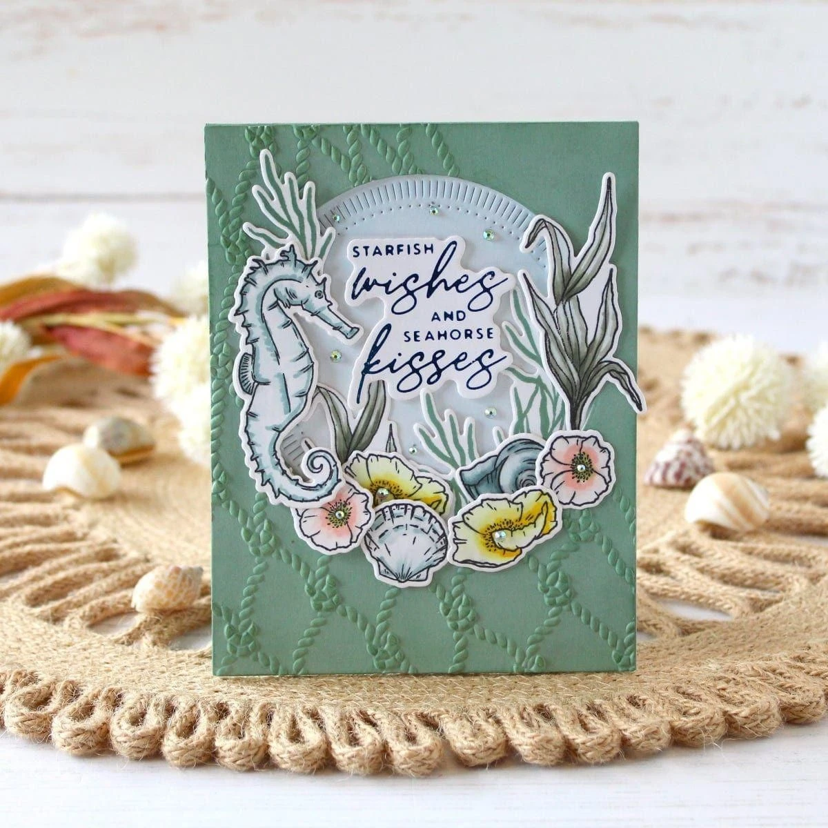 Cast Away 3D Embossing Folder From The Seahorse Kisses Collection By Dawn Woleslagle 8 Cast Away 3D Embossing Folder From The Seahorse Kisses Collection By Dawn Woleslagle - Image 8