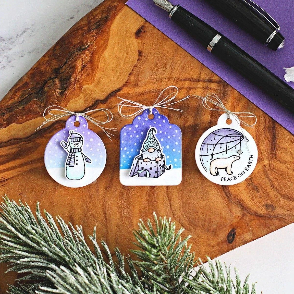 Handmade Gift Tags Clear Stamp Set From The Tinsel Time Collection 5 Handmade Gift Tags Clear Stamp Set From The Tinsel Time Collection - Image 5