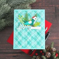 Stitched Starry Argyle Etched Dies From The Stitched For Christmas Collection -Woodland Scenics Shop Michelle Short 2023 S5 597 S4 1292 GLP 422