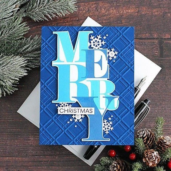 Argyle Plaid 3D Embossing Folder From The Home For The Holidays Collection 3 Argyle Plaid 3D Embossing Folder From The Home For The Holidays Collection - Image 3