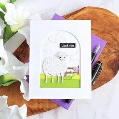 Counting Sheep Clear Stamp & Die Set From The On The Farm Collection -Woodland Scenics Shop Michelle Short 2025 OntheFarm 4