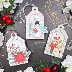 Essential Tags Etched Dies From The Essential Holiday Collection By Lisa Horton -Woodland Scenics Shop Michelle Woerner 0924 Essential Holiday and RosiesJoyfulDay group