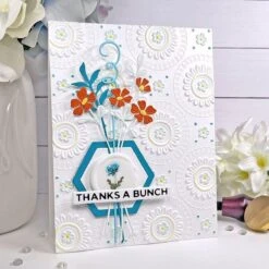 Mandala Blooms 3D Embossing Folder From The Sealed For Summer Collection -Woodland Scenics Shop Michelle Woerner 6 23 Sealed for Summer 2