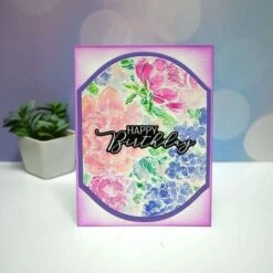 Stampendous Floral Garden Cling Rubber Stamp Set From The Beautiful Backgrounds Collection -Woodland Scenics Shop MichelleLupton 2024 FloralGarden RSC 032