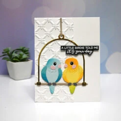 Bamboo Screen 3D Embossing Folder From The Cheerful Chirps Collection -Woodland Scenics Shop MichelleLupton 2025 CheerfulChirps S4 1406