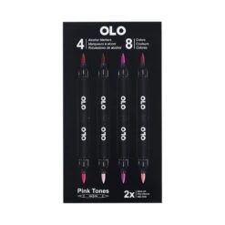 OLO Pink Tones Alcohol Markers Set - 8 Colors 4pc. 24 OLO Pink Tones Alcohol Markers Set - 8 Colors 4pc. -Woodland Scenics Shop Olo Markers Pink Tones Pac