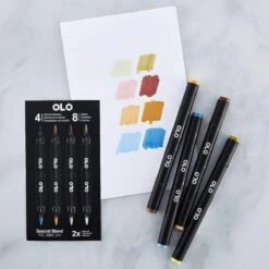 OLO Special Blend Alcohol Markers Set - 8 Colors 4pc.