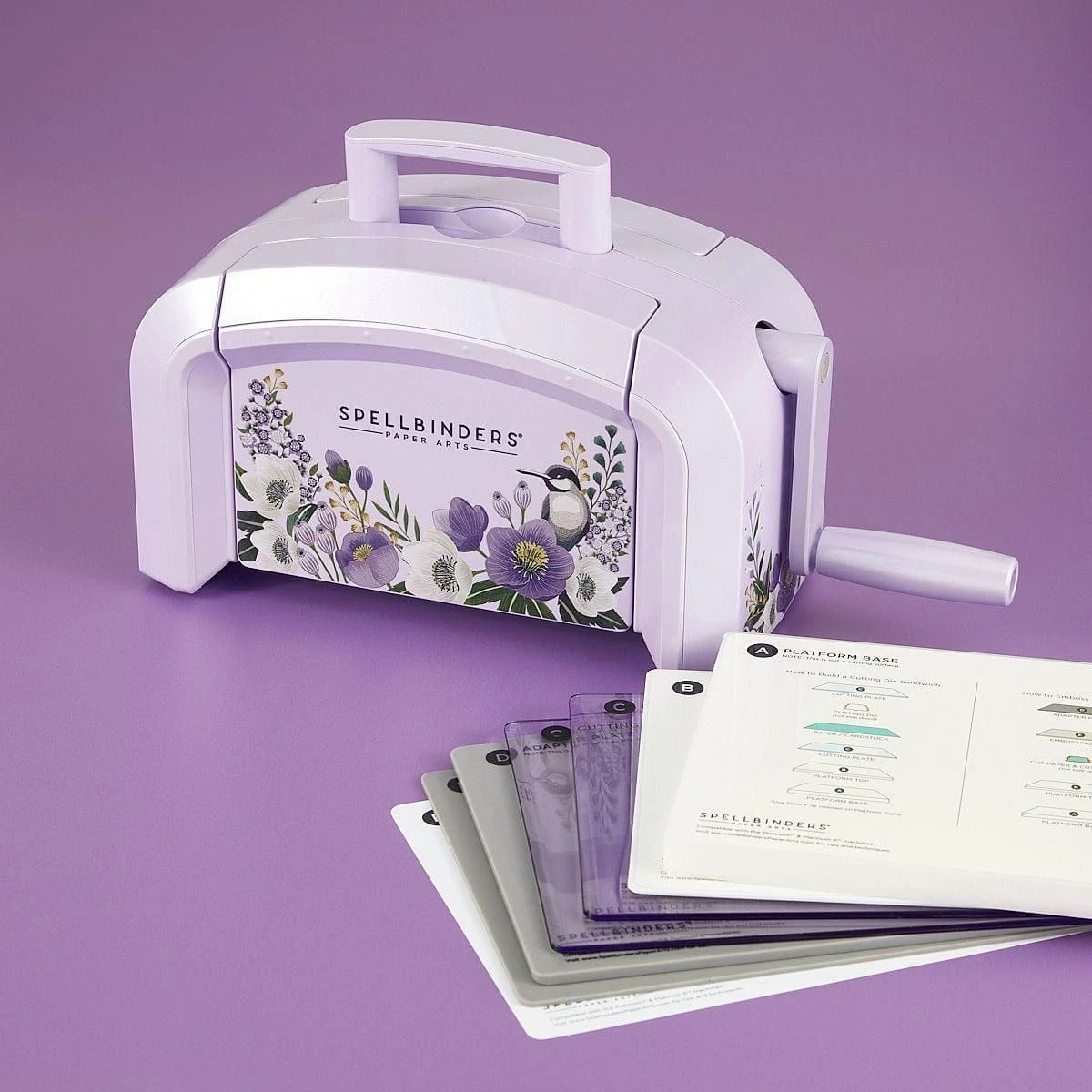 Exclusive Lilac Shimmer Platinum 6 Die Cutting & Embossing Machine - 6" Platform 7 Exclusive Lilac Shimmer Platinum 6 Die Cutting & Embossing Machine - 6" Platform - Image 7