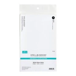 Mylar Shim (F) White 2-Pack -Woodland Scenics Shop PL 128 Universal Plate System White Mylar Shims Pac 68555