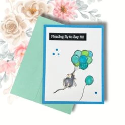 Up, Up And Away Cling Rubber Stamp Set From The House-Mouse Rare Bloom Collection -Woodland Scenics Shop Paula Fontenelle RSC 055