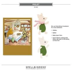 Pooh & Piglet Etched Dies From The Say Cheese Classic Pooh Collection In Collaboration With Simple Stories -Woodland Scenics Shop Pooh 2
