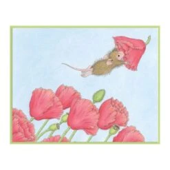Popping By Cling Rubber Stamp Set From The Spring Collection By House-Mouse Designs 8 Popping By Cling Rubber Stamp Set From The Spring Collection By House-Mouse Designs -Woodland Scenics Shop RSC 004 House Mouse Popping By Project