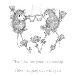 Tea For Two Cling Rubber Stamp Set From The Spring Collection By House-Mouse Designs -Woodland Scenics Shop RSC 005 House Mouse Tea for Two Color