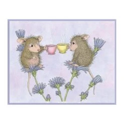 Tea For Two Cling Rubber Stamp Set From The Spring Collection By House-Mouse Designs -Woodland Scenics Shop RSC 005 House Mouse Tea for Two Project