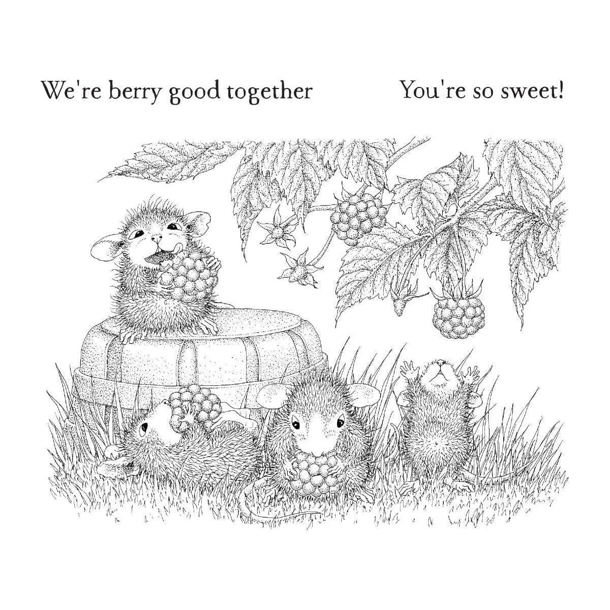 Berry Good Cling Rubber Stamp Set From The Spring Collection By House-Mouse Designs 4 Berry Good Cling Rubber Stamp Set From The Spring Collection By House-Mouse Designs - Image 4