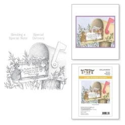 Mouse Mail Cling Rubber Stamps From The House-Mouse Everyday Collection