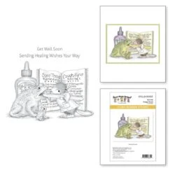 Froggy Throat Cling Rubber Stamps From The House-Mouse Everyday Collection