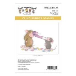 Party Time! Cling Rubber Stamps From The House-Mouse Everyday Collection -Woodland Scenics Shop RSC 009 House Mouse Everyday Party Time Pac