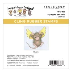 Flying To See You Cling Rubber Stamps From The House-Mouse Everyday Collection -Woodland Scenics Shop RSC 012 House Mouse Everyday Flying to See You Pac