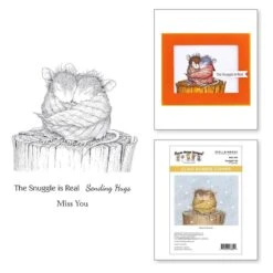 Snuggle Up Cling Rubber Stamps From The House-Mouse Winter Collection