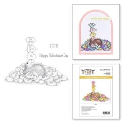 Candy Hearts Cling Rubber Stamps From The House-Mouse Winter Collection