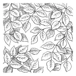 Stampendous Leafy Lines Cling Rubber Stamp Set From The Beautiful Backgrounds Collection -Woodland Scenics Shop RSC 031 BeautifulBackgroundsStampendous Leafy Lines Color